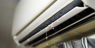 Water dripping from the indoor unit