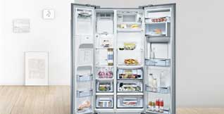 Side-by-side refrigerators