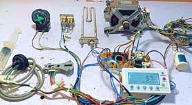Inspecting PCB, wiring, terminal connections, and sensors