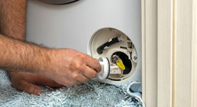 Not draining water completely