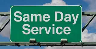 Same-day service