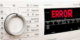 Error codes on IFB display panel