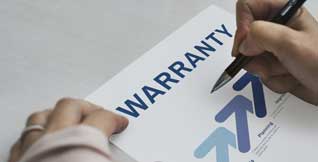 Warranty on replaced parts and service